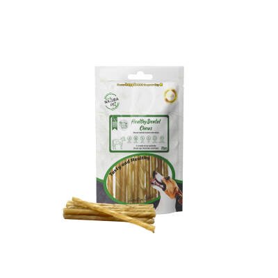 Eco Natura Pet Healty Dental Chews Natural Burgu Kemik 13 cm 25'li 150 gr - 1