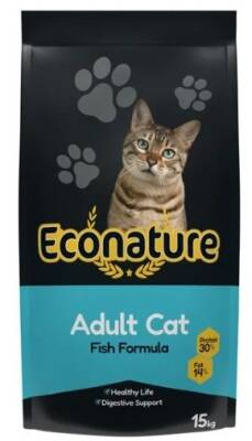 Econature Plus Balıklı Yetişkin Kedi Maması 15 kg - 1