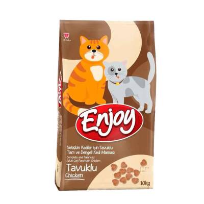 Enjoy Tavuklu Yetişkin Kedi Maması 10 kg - 1