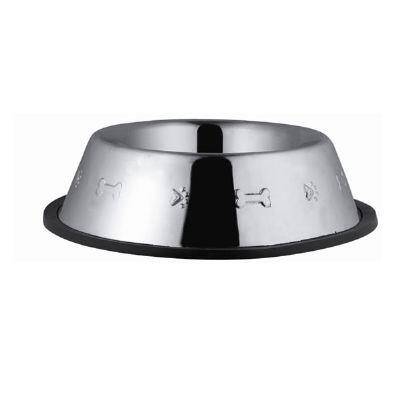 Euro Dog Desenli Kedi ve Köpek Çelik Mama Kabı 16 Oz 15,5 cm - 1