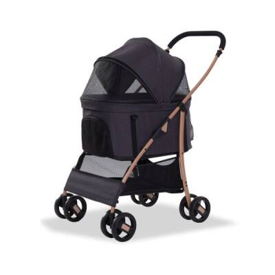 EuroDog Katlanabilir Köpek Arabası Siyah 64x50x98 Cm - 1