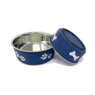 EuroDog Pati Desenli Lacivert Mama Su Kabı 480 ml - 1