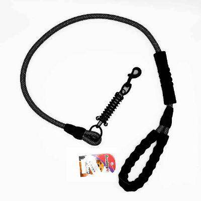 EuroDog Reflektörlü Köpek Gezdirme Tasması 14 Mm 120 Cm Siyah - 1