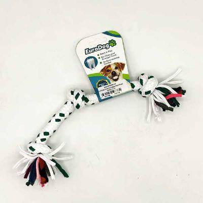 EuroDog Üç Düğümlü Diş Kaşıma İpi Köpek Oyuncağı 15 Cm - 1