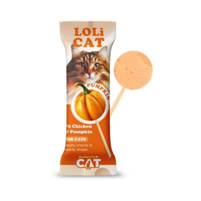 EuroGold Cat LoliCat Kediler İçin Tavuklu Balkabaklı Lolipop 15'li - 1