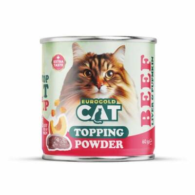 EuroGold Cat Topping Powder Dana Ciğerli Mama Tozu 60 Gr - 1