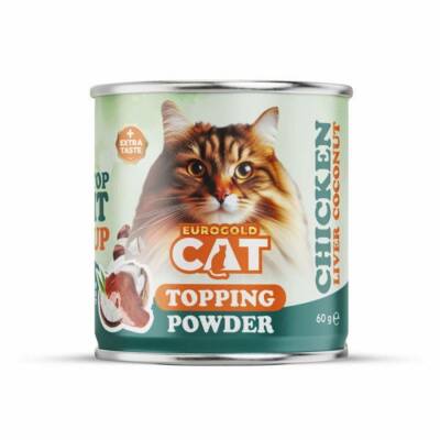 EuroGold Cat Topping Powder Tavuk Ciğerli Mama Tozu 60 Gr - 1