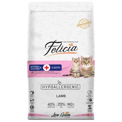Felicia Kuzu Etli Düşük Tahıllı Yavru ve Hamile Kedi Maması 2 kg - 1