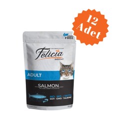 Felicia Pouch Somonlu Tahılsız Yetişkin Kedi Konservesi 85 Gr x 12 Adet - Felicia