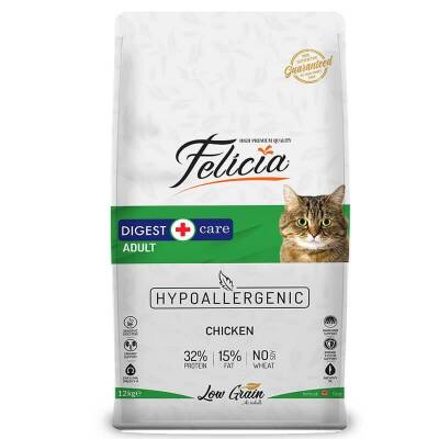 Felicia Tavuklu ve Hamsili Düşük Tahıllı Yetişkin Kedi Maması 12 kg - 1