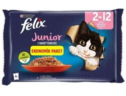Felix Junior Ekonomik Paket Tavuklu Yavru Kedi Pouch 4'lü 85 gr - 2
