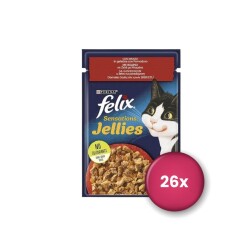 Felix Sensation Sığır Etli ve Domatesli Kedi Konservesi 85 Gr X 26 Adet - Felix