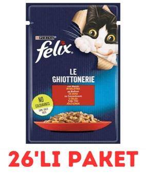 Felix Sığır Etli Yavru Kedi Yaş Maması 85 gr X 26 Adet - 1