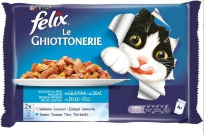 Felix Somon ve Ton Balıklı Kedi Konservesi 4'lü - 1