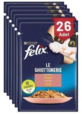 Felix Somonlu Yetişkin Kedi Konserve Maması 85 gr X 26 Adet - 1