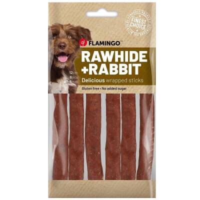 Flamingo Rhide Tavşanlı Çubuk Köpek Ödül Maması 12 Cm 70 Gr - 1