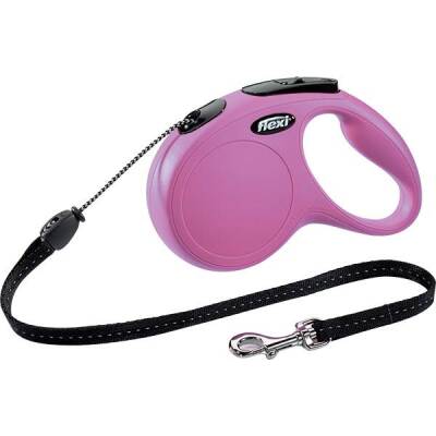 Flexi Black Design Pembe 5 mt Şerit Otomatik Köpek Tasması Large - 1