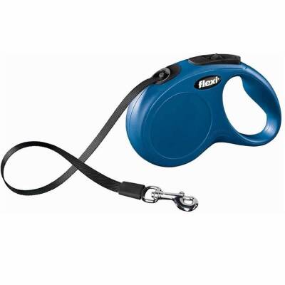 Flexi New Classic Mavi 5 mt Şerit Otomatik Tasma Small - 1