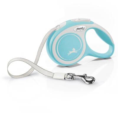 Flexi New Comfort Şerit Otomatik Gezdirme Tasması Açık Mavi S 5 mt - 1