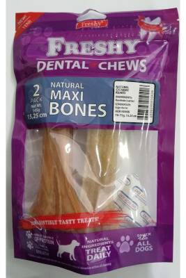 Freshy Maxi Bones Naturel Kemik Köpek Ödülü 2'li Paket - 15 cm - 1