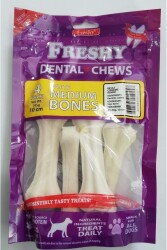 Freshy Naturel Press Deri Köpek Çiğneme Kemiği 4'lü Paket - Freshy
