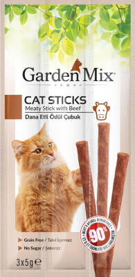 Garden Mix Dana Etli Kedi Stick Ödül 3 X 5 gr - 1