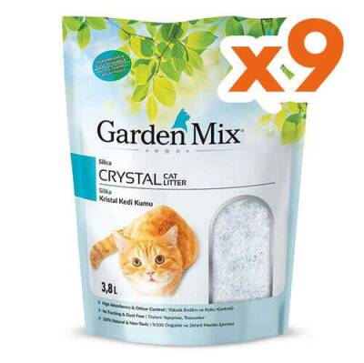 Garden Mix Kristal Kedi Kumu 3,8 lt X 9 Adet - 1