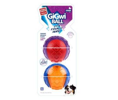 Gigwi Ball Sesli Sert Top Köpek Oyuncağı Large 2'li - 1