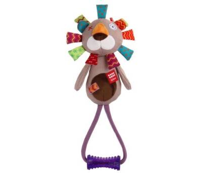 Gigwi Plush Friendz Öten Aslan Diş Kaşıyıcılı Köpek Oyuncağı 35 cm - 1