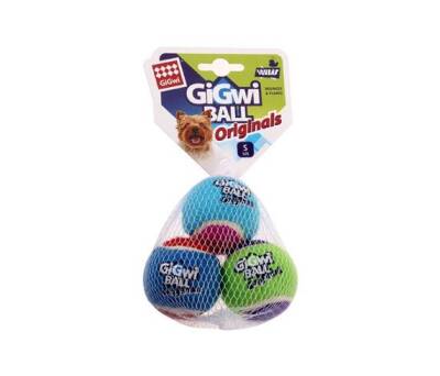 Gigwi Sesli Tenis Topu 3 lü Köpek Oyuncağı 5 Cm - 1