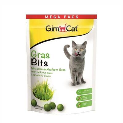 Gimcat Gras Bits Çimen Aromalı Sindirim Sistemi Destekleyici Şekersiz Kedi Ödül Tableti 425 gr - 1