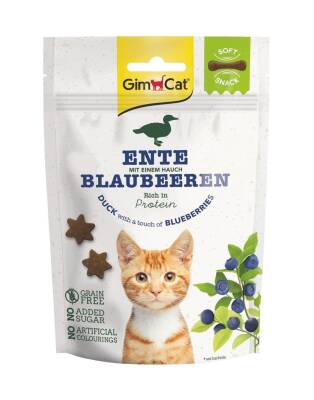 GimCat Kedi Ödül Maması Soft Snack Ördekli ve Yaban Mersinli 60 gr - 1