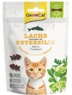 Gimcat Soft Snack Somonlu ve Maydanozlu Kedi Ödül Maması 60 gr - 1