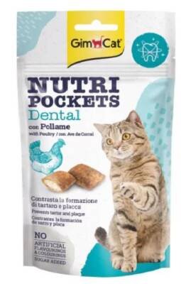 GimCat Nutri Pockets Dental Kedi Ödül Maması 60 gr - 1