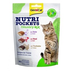 Gimcat Nutripockets Country Mix Multivitaminli Karışık Kedi Ödülü 150 gr - GimCat