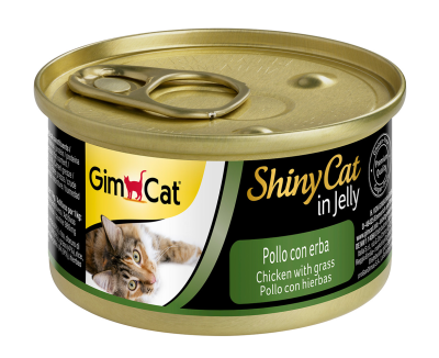 GimCat Shinycat Konserve Kedi Maması - Tavuklu Kedi Otlu 70 gr - 1