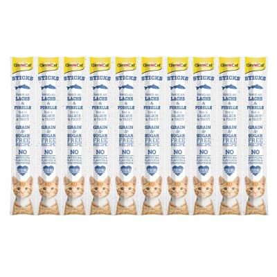 GimCat Sticks Somon & Alabalıklı Ödül Çubukları 50 Gr 10'lu - 1