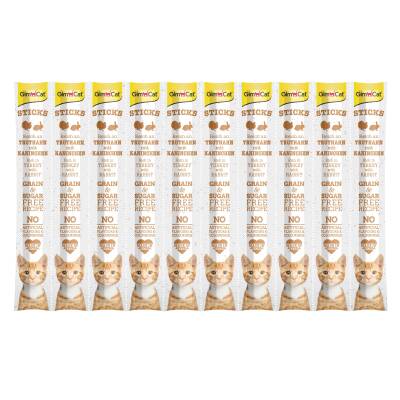 GimCat Sticks Tahılsız Hindi Tavşanlı Ödül Çubuğu 10'lu - 1
