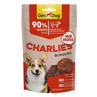 GimDog Charlies The Mono Burgers Sığır Etli Köpek Ödülü 70 gr - 1