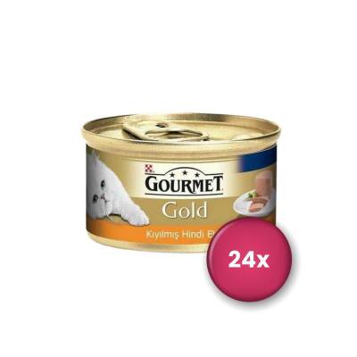 Gourmet Gold Kıyılmış Hindi Etli Yetişkin Kedi Konservesi 24 X 85 gr - 1