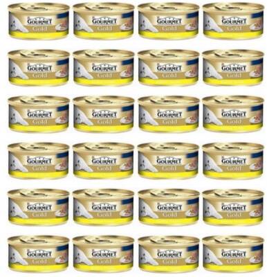 Gourmet Gold Kıyılmış Tavuklu Konserve Yetişkin Kedi Maması 24 X 85 gr - 1