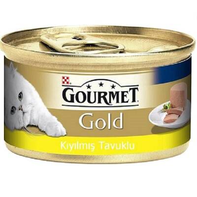 Gourmet Gold Kıyılmış Tavuklu Konserve Yetişkin Kedi Maması 85 gr - 1