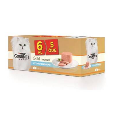 Gourmet Gold Kıyılmış Ton Balıklı Yetişkin Kedi Konservesi (6 AL 5 ÖDE) 85 gr - 1