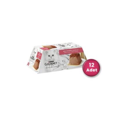 Gourmet Gold Revelations Sığır Etli Ezme Konserve Kedi Maması 2 X 57 gr 12'li Paket - 1