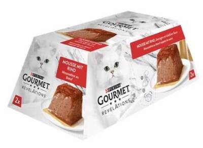 Gourmet Gold Revelations Sığır Etli Ezme Konserve Kedi Maması 2 X 57 gr - 1