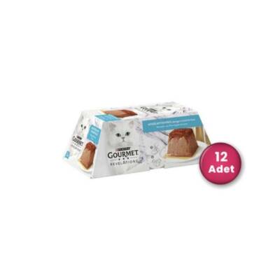 Gourmet Gold Revelations Ton Balıklı Ezme Konserve Kedi Maması 2 X 57 gr 12'li Paket - 1