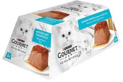 Gourmet Gold Revelations Ton Balıklı Ezme Yetişkin Kedi Konservesi 2 X 57 gr - 1