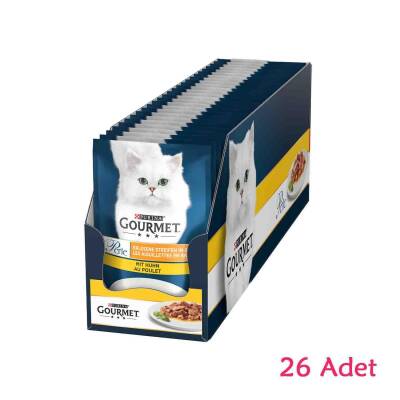 Gourmet Perle Izgara Tavuklu Kedi Konservesi 26 Adet X 85 gr - 1