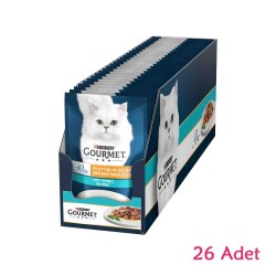 Gourmet Perle Pouch Izgara Ton Balıklı Yetişkin Kedi Konservesi 26 Adet X 85 gr - Gourmet Perle