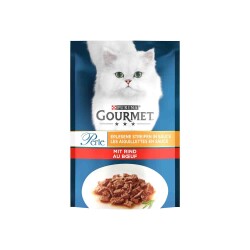 Gourmet Perle Parça Etli Izgara Sığır Etli Yetişkin Kedi Konservesi 85 gr - 1
